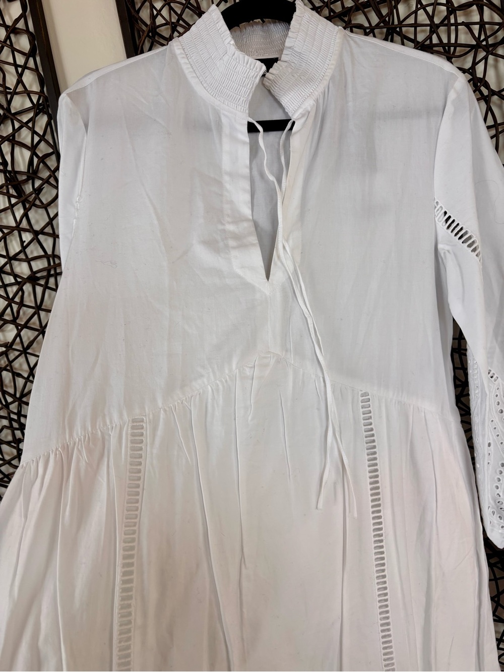 THE KOOPLES White Broderie Anglaise Maxi Dress NWT French 3 MSRP $495 - Picture 10 of 17
